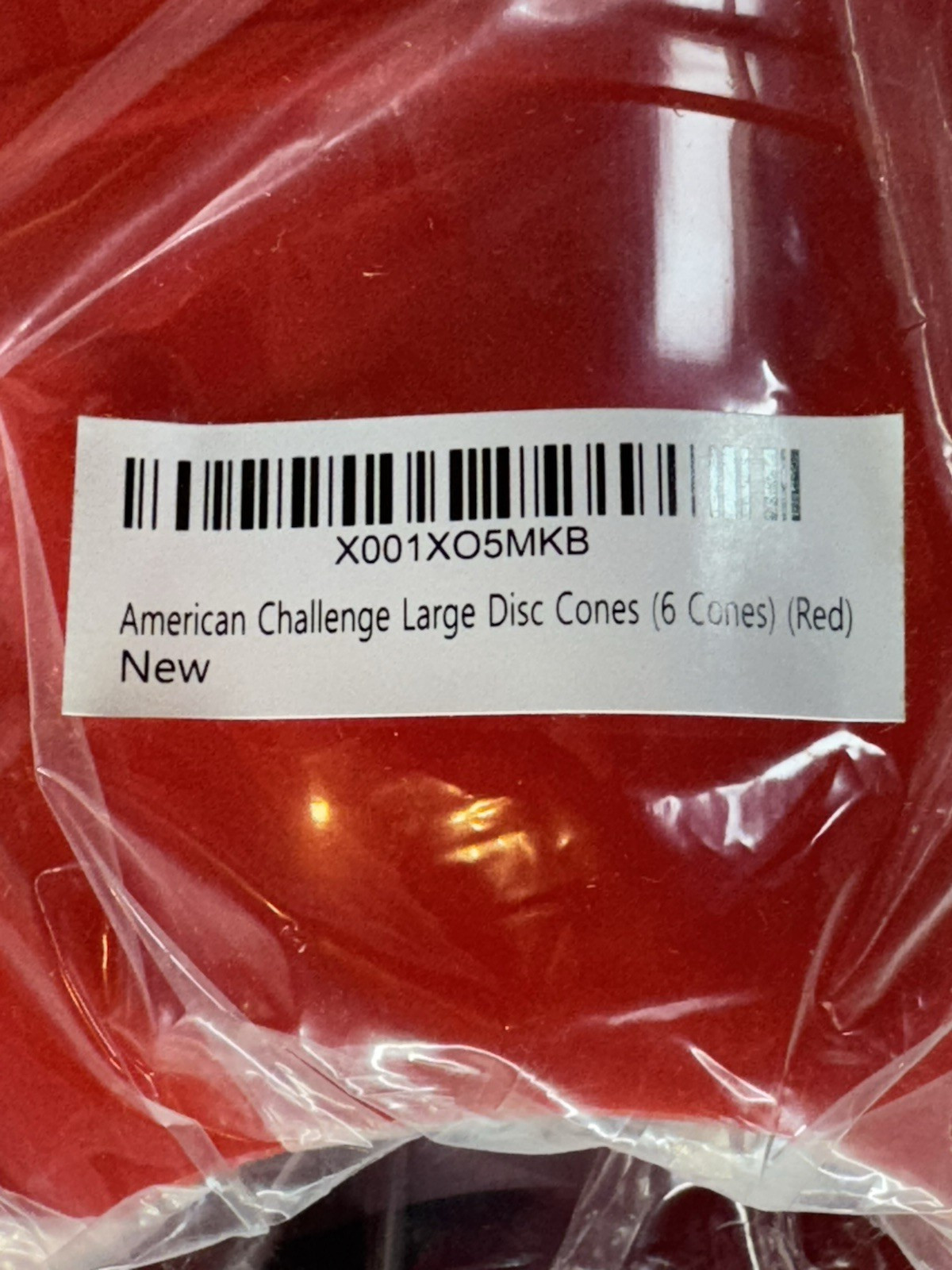 *12PCS* American Challenge Large Disc Cones with Carry Strap, Red
