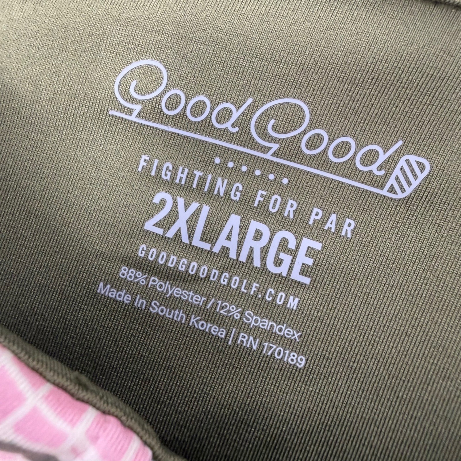 Good Good Golf Pink Canyon Polo Shirt Mens 2XL Floral Print Short Sleeve NEW