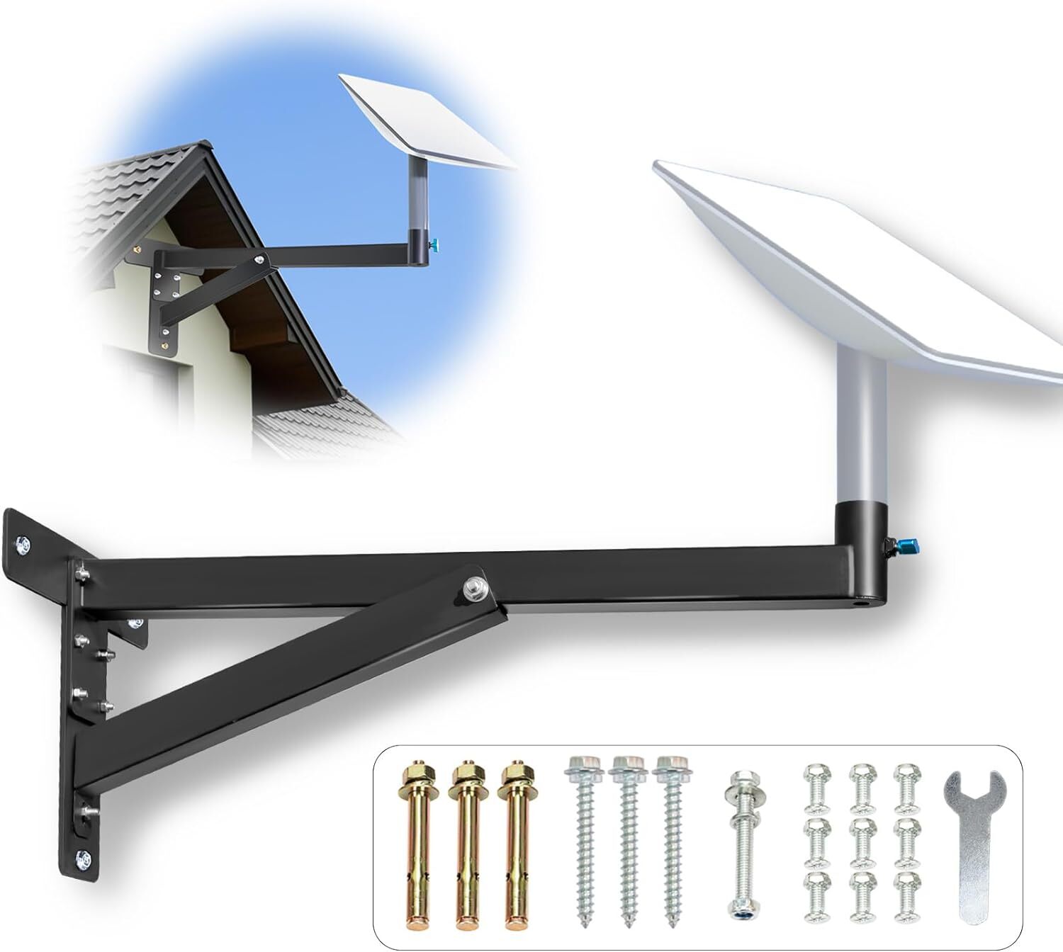 Starlink Long Wall Mount, Heavy Duty Starlink Mounting Kit