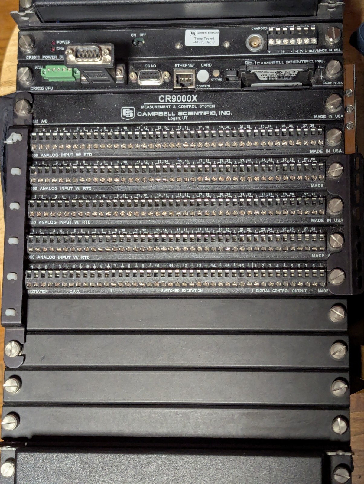 Campbell Scientific CR9000X 128MB modular Measurement & Control System 100Khz