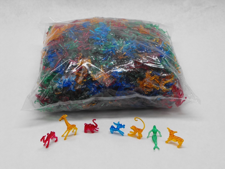 1000 piece Asst. Color ANIMAL ZOO PICKS Cocktail GlassTiki Drink Garnish Monkeys