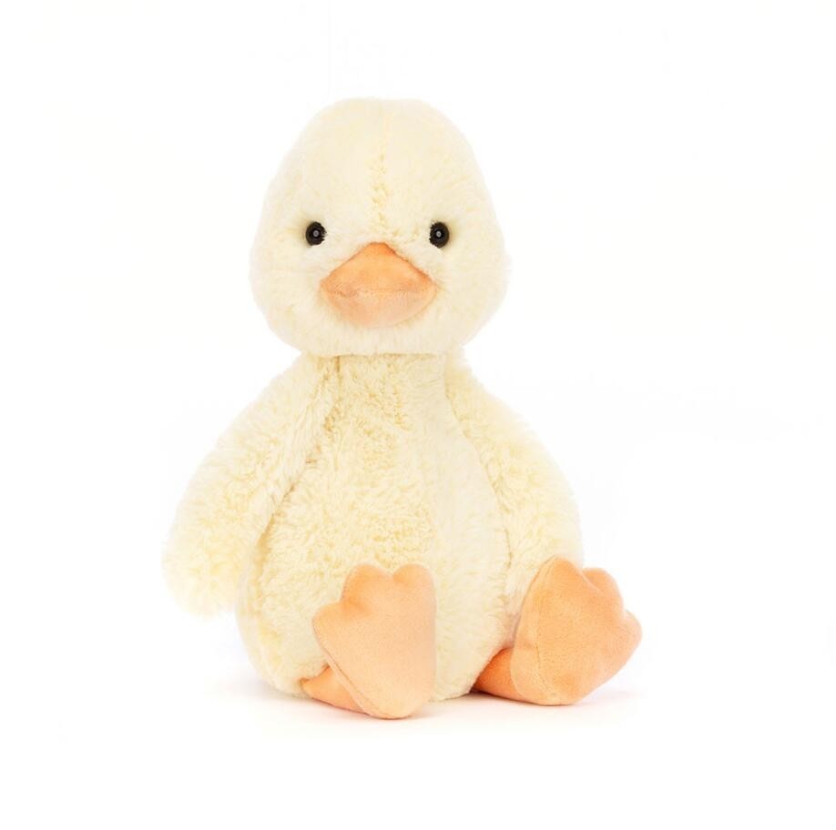 Jellycat Bashful Duckling Plush Toy NWT Authentic With Dust Bag Original Medium