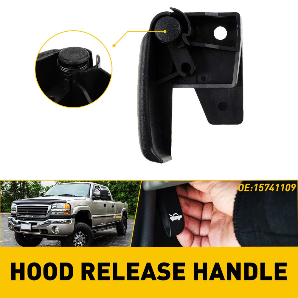 Hood Release Latch Handle For Chevy GMC Truck Silverado Tahoe Yukon 1999-2007