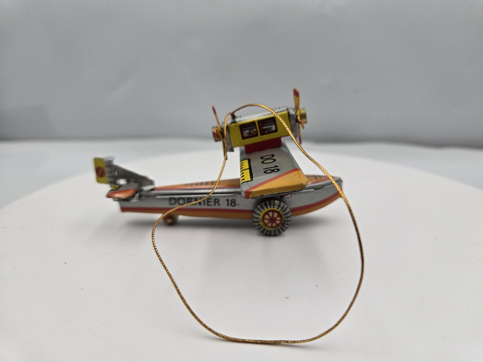 Schylling Biplane Tin Toy Ornament Collector Series 1995