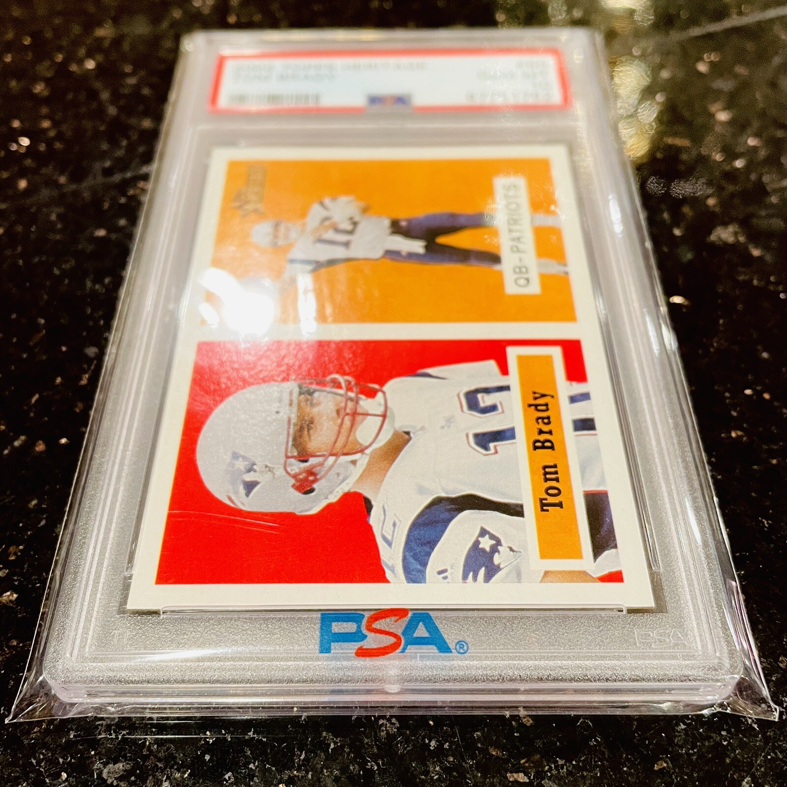 100 Cardboard Gold Perfect Fit Graded Slab Card Sleeves PSA Logo Fast Ship