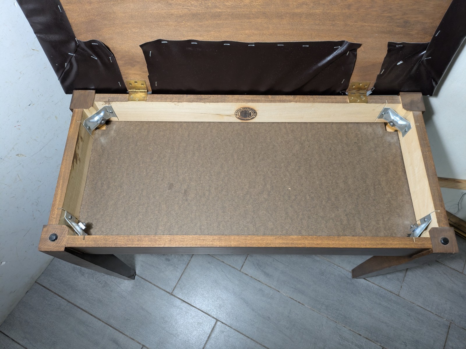 Vintage Manual Arts Furniture MCM Walnut Wood Piano Bench with Lid Storage K78