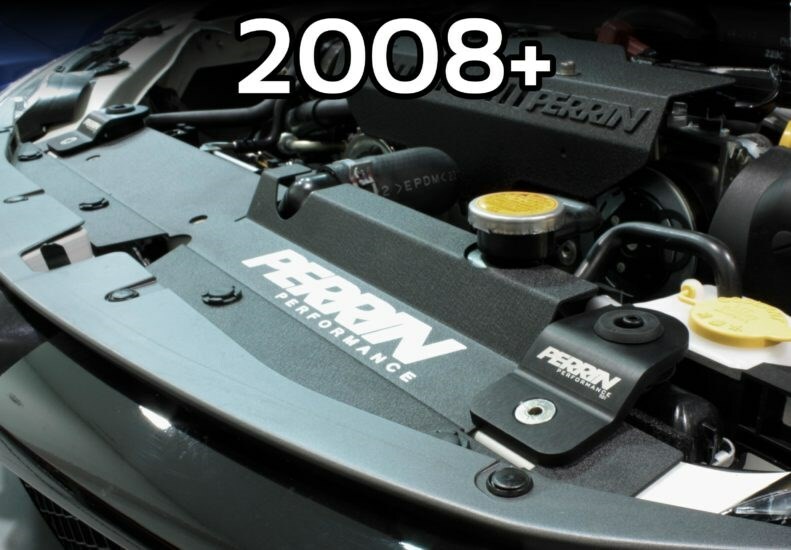 Perrin Performance Radiator Stay Kit (Red) for 2008-2021 Subaru WRX / STI