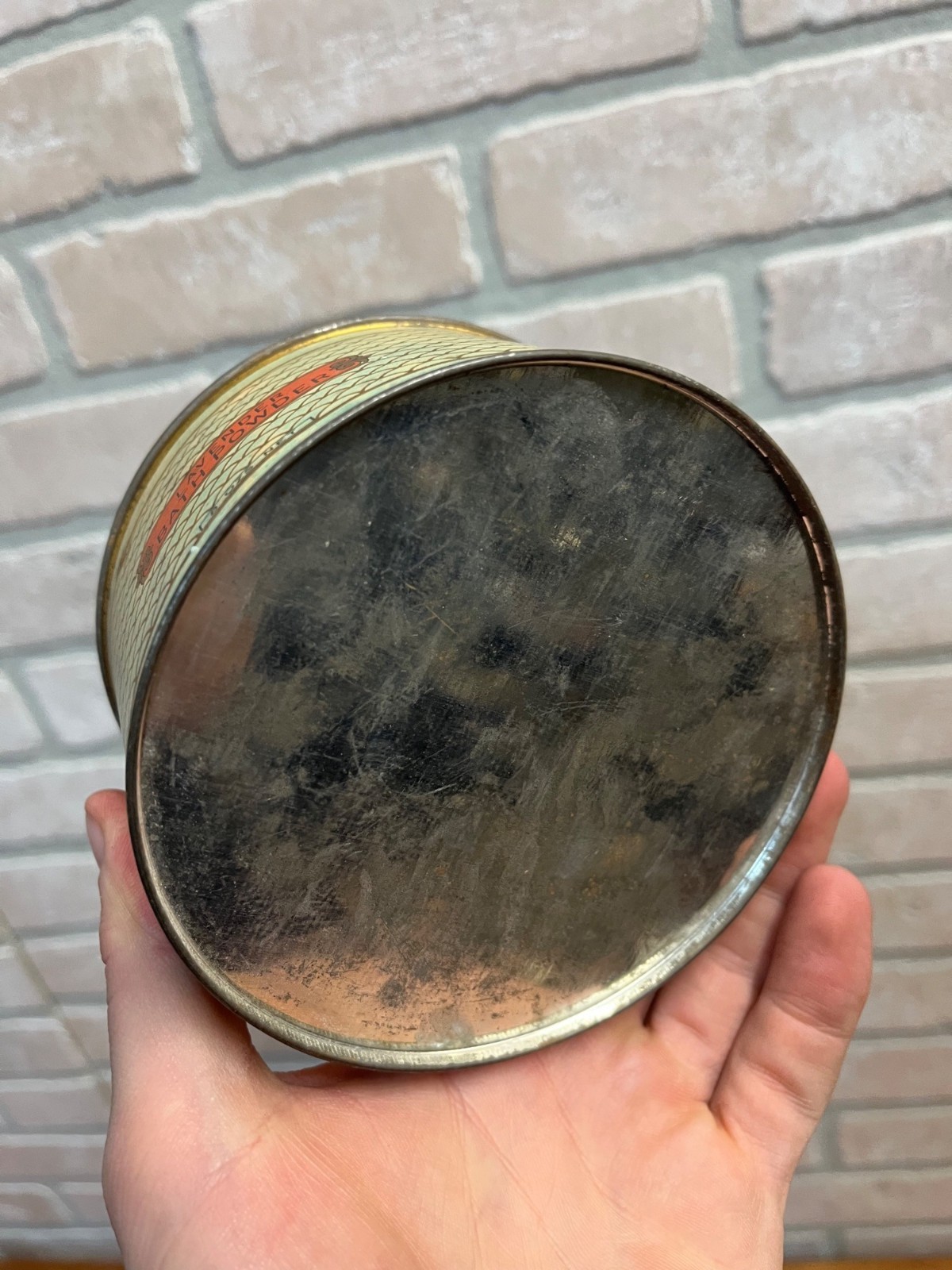 Vintage 1920s No. 4711 Lavender Bath Powder Tin FULL Art Deco Mulhens & Kropff