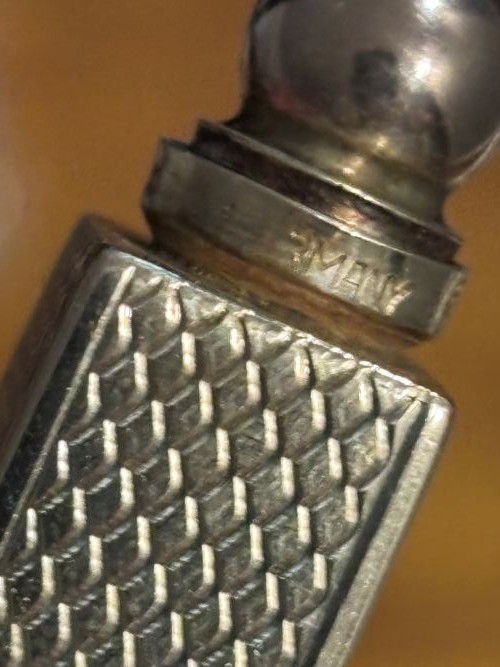 Tiffany & Co Sterling Silver Perfume Bottle - GERMANY - DIAMOND PATTERN