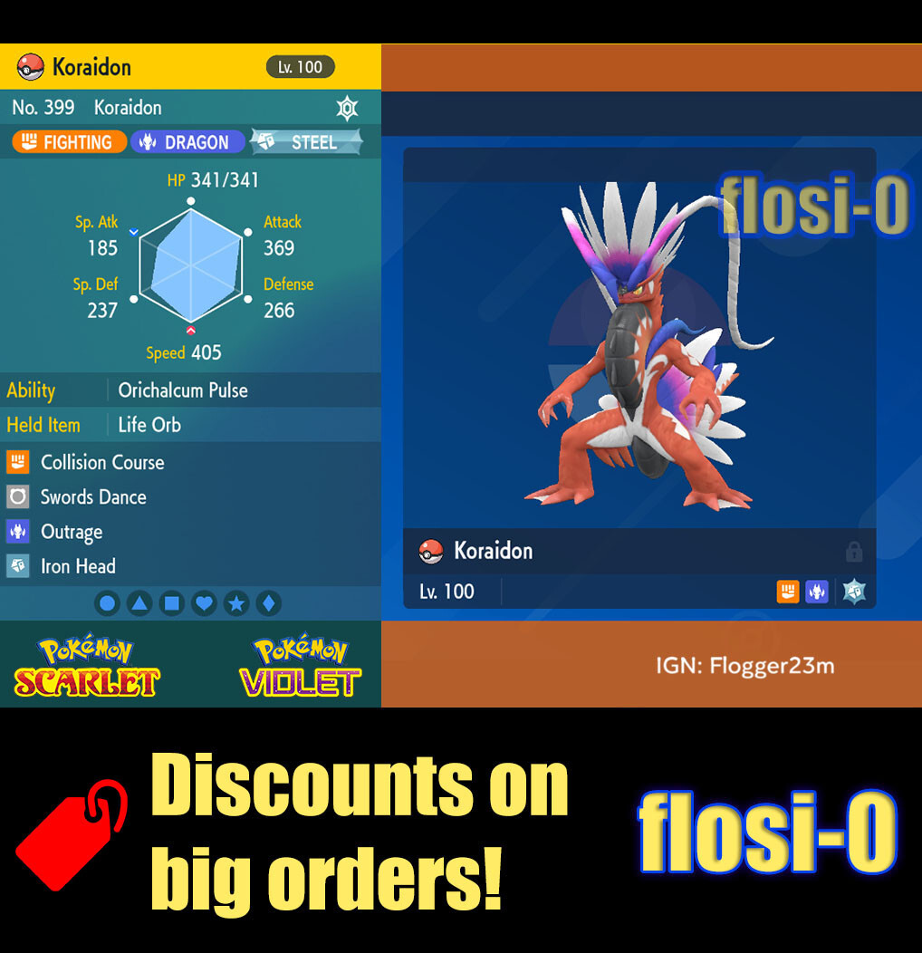 6IV Koraidon Pokemon Scarlet and Violet