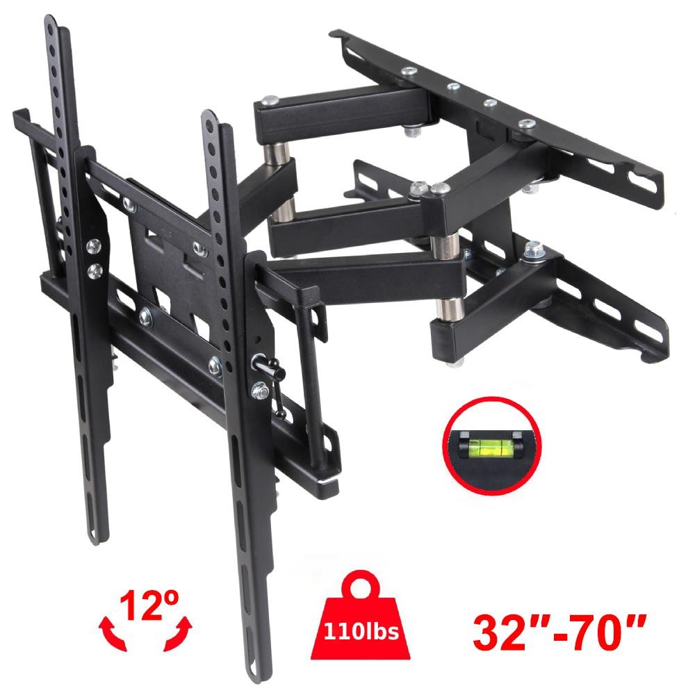 Full Motion TV Wall Mount VESA Bracket 32 36 42 43 46 50 52 55 60 65 70" LED LCD