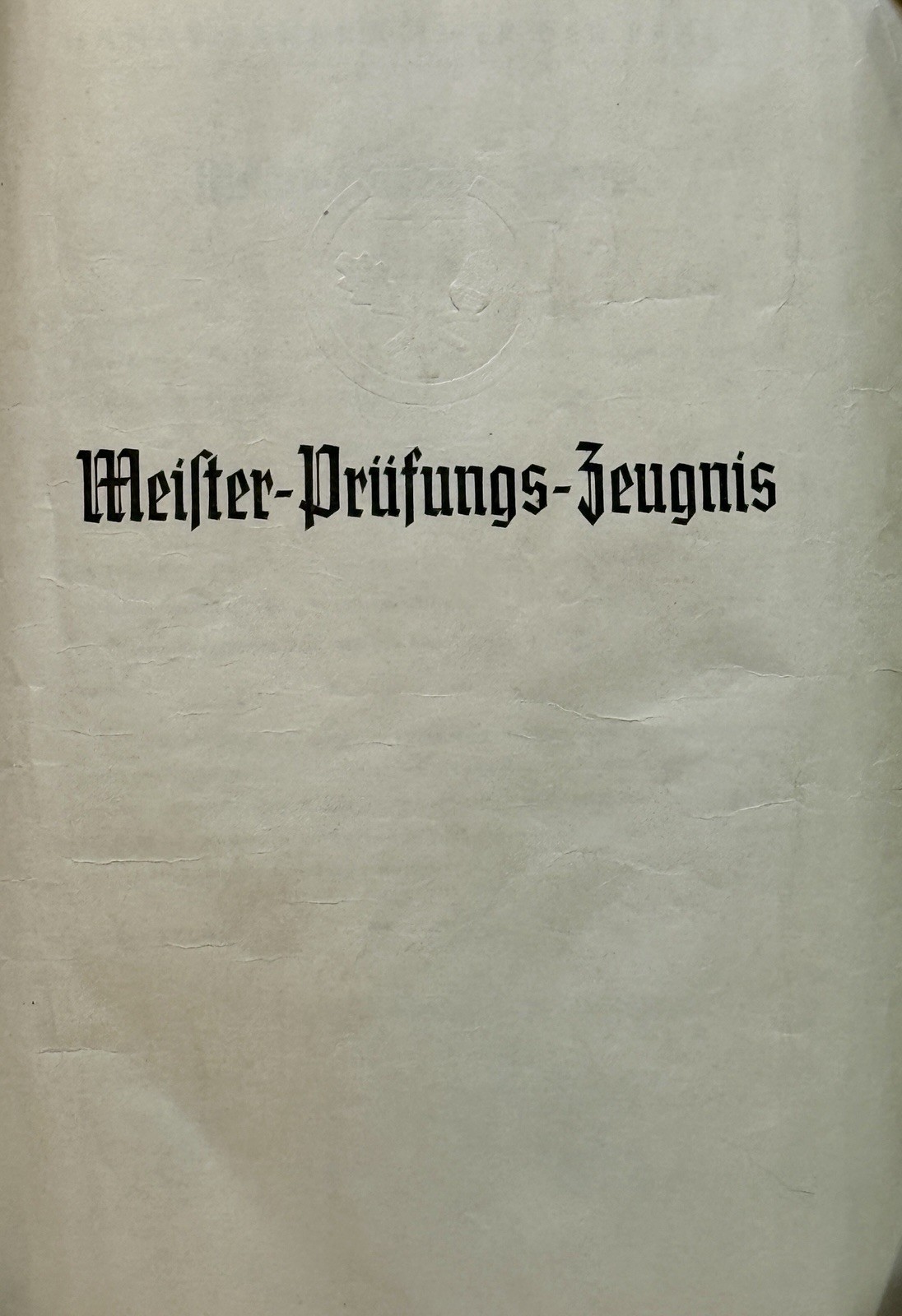 German Tailor Certificate Lot 1934–1941 Munich Meister Sewing Documents