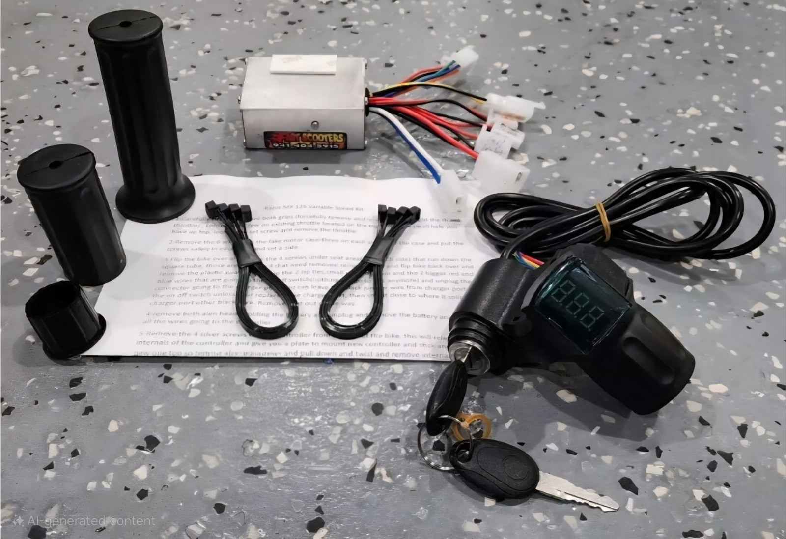 Razor MX125 Variable Speed Kit 12v, 18v Or 20v Controller And Throttle Kit