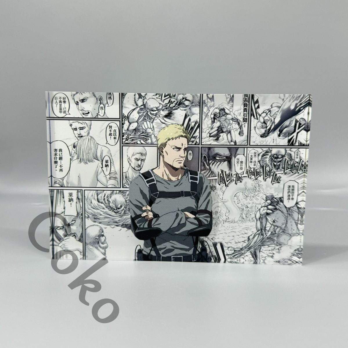 Display Stand Attack on Titan Acrylic Brick Reiner Braun Anime Standing Sign