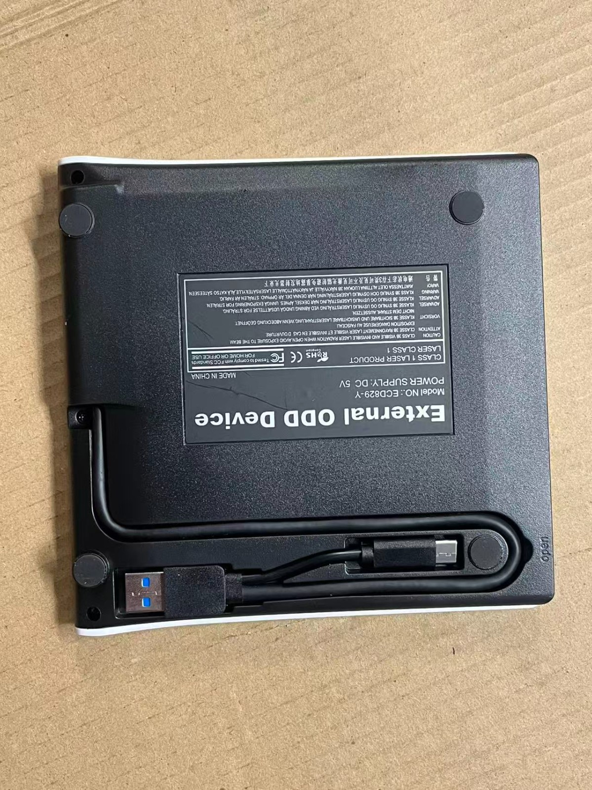 External DVD Drive USB 3.0 Type-C CD ROM Burner Writer for Laptop PC,Roofull