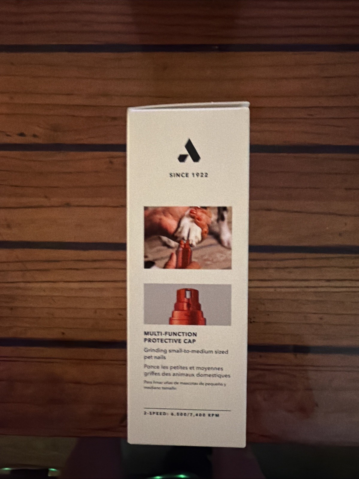 Andis Cordless Pet Nail Grinder Quiet 2-Speed - Orange - 66825 NEW SEALED FAST