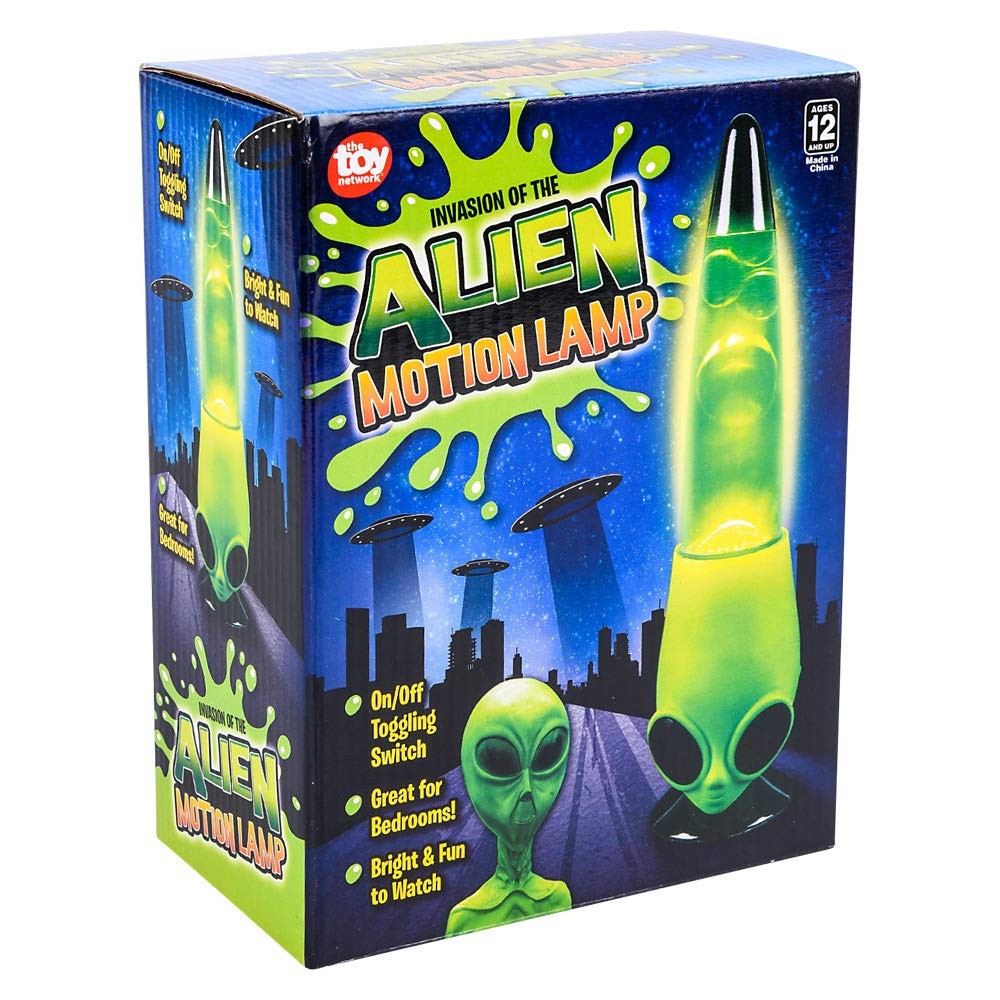 Rhode Island Novelty 13 Inch Alien Head Wax Motion Lamp