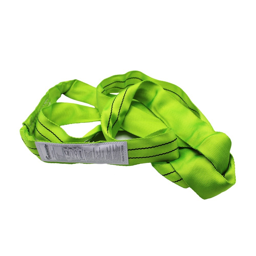 Endless Round Lifting Sling 4' 6' 9' Crane Rigging Hoist Wrecker Recovery Strap