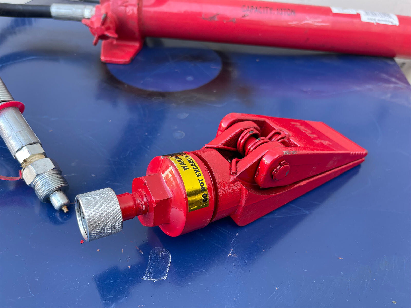 1/2 Ton Hydraulic Spreader 3-3/4" Jaw Opening Porter Power Jaw Ram Half Coupler