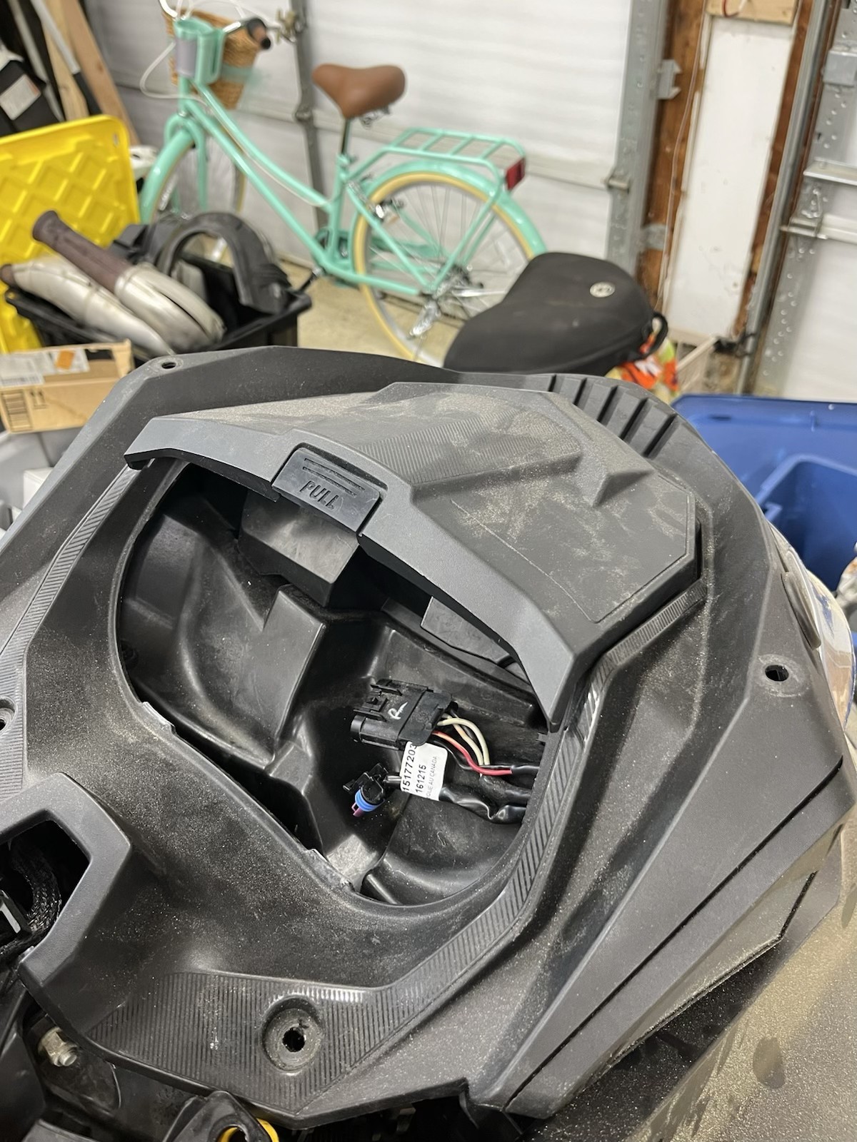 Ski-Doo XS XM Glovebox Extension w/Garmin Drivesmart 76 65 61 GPS Mount