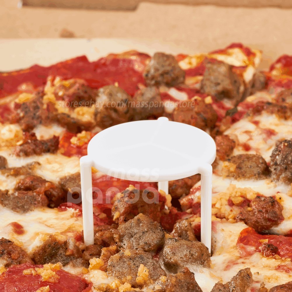 Pizza Box Stands Light Weight, White Round Disposable Plastic Stacks/Tripods
