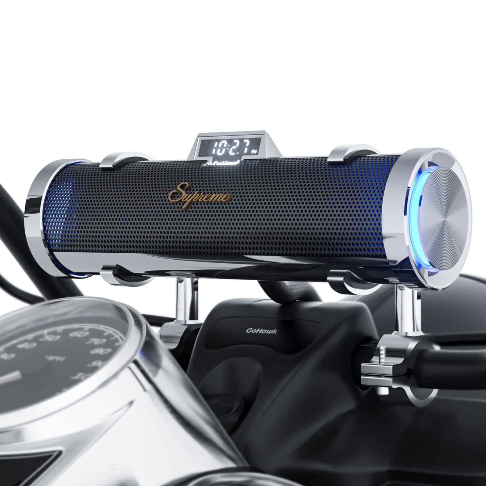 Waterproof Bluetooth Motorcycle Stereo 6 Speaker Soundbar Audio System USB Radio