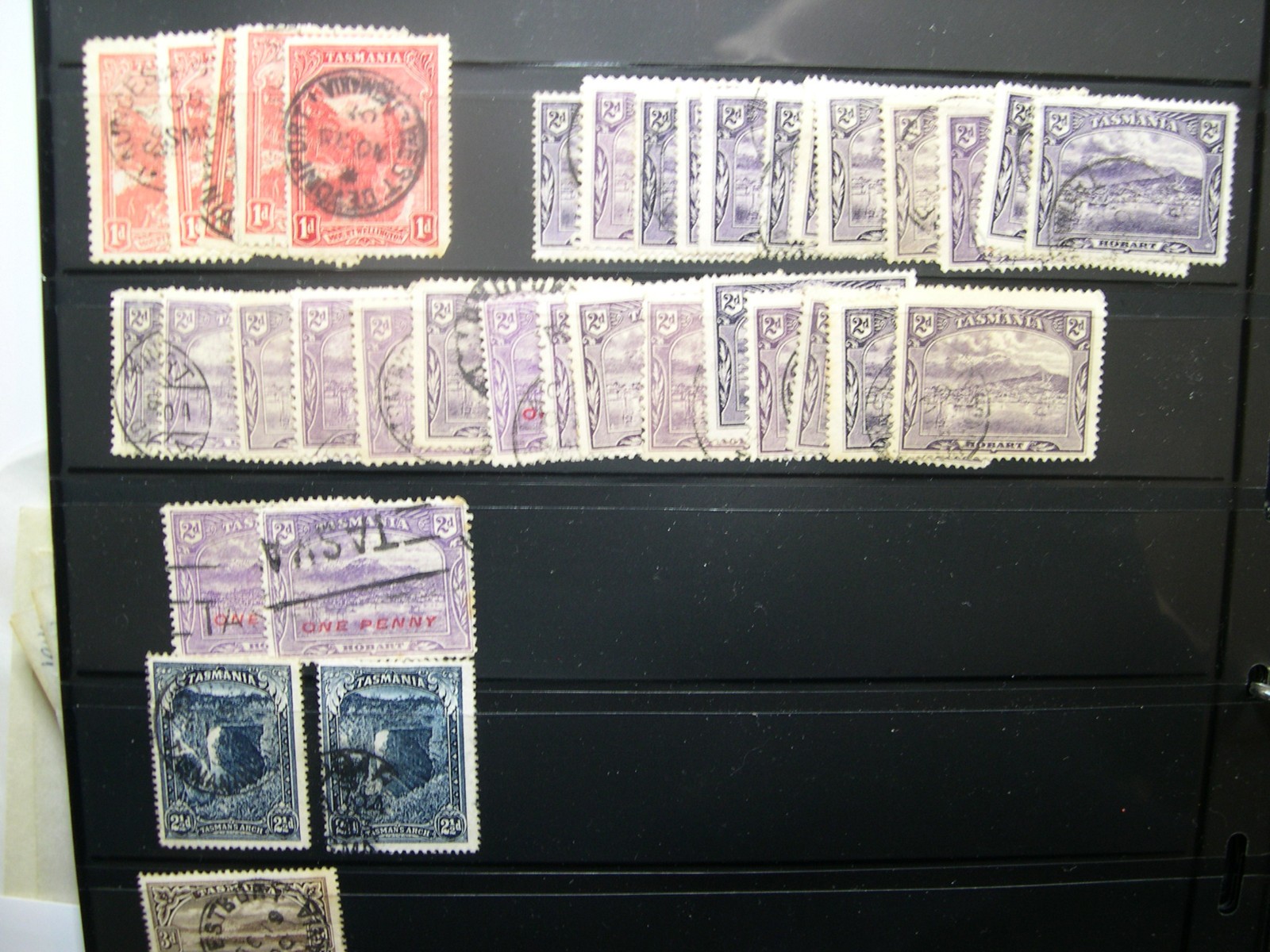 AUSTRALIA STATES collection USED mounted in vario stock album pages UX1