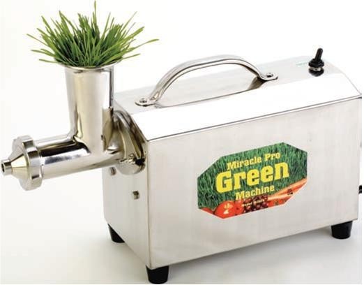 USED Miracle Pro Green Machine MJ575 Wheatgrass Juicer: Small body Dent