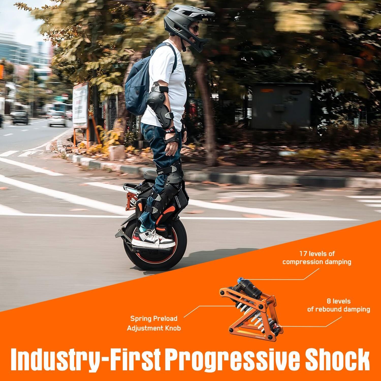 INMOTION Adventure Electric Unicycle for Adult V14 50S 2400Wh/134V Battery