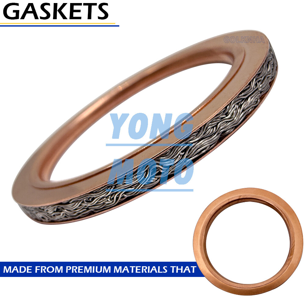 Titanium Head Pipe Exhaust Stud Bolt Gaskets Kit for Yamaha YZ400F YZ426F YZ450F