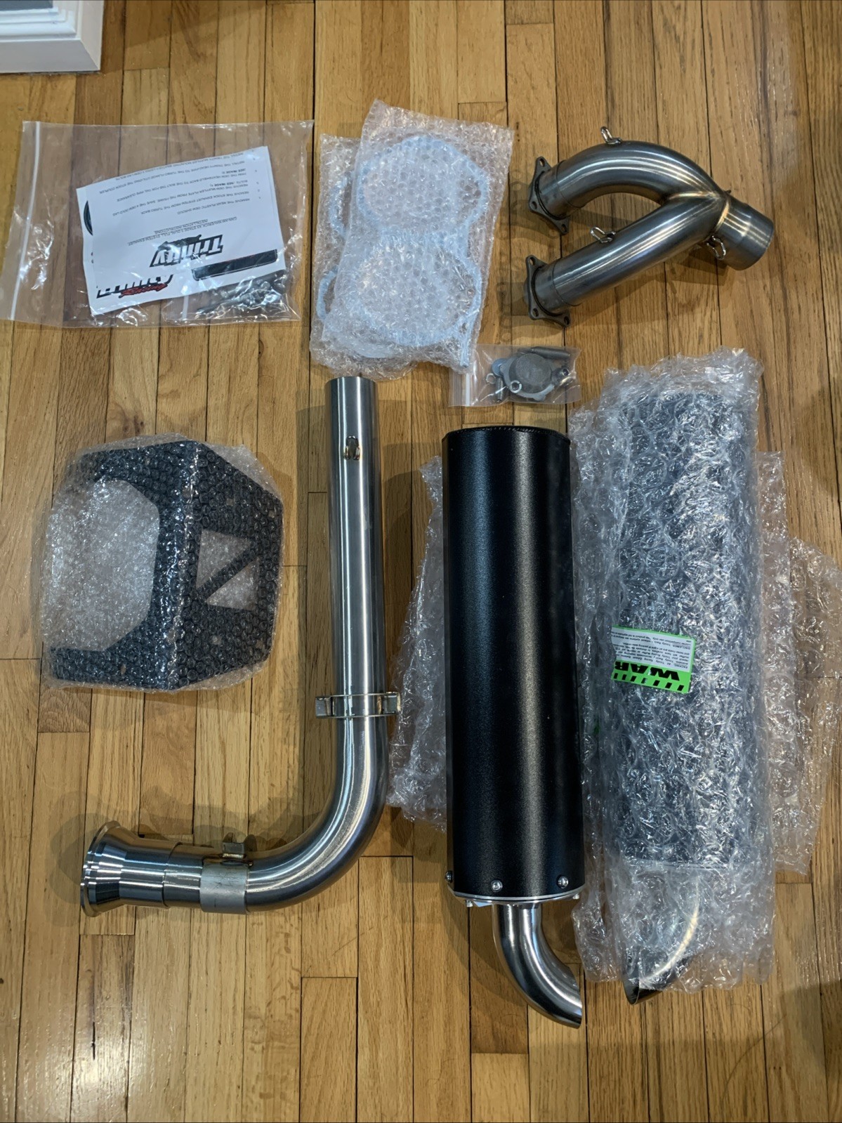 Trinity Racing Exhaust Can Am Maverick X3 Dual Full System Black - TR-4161D-BK