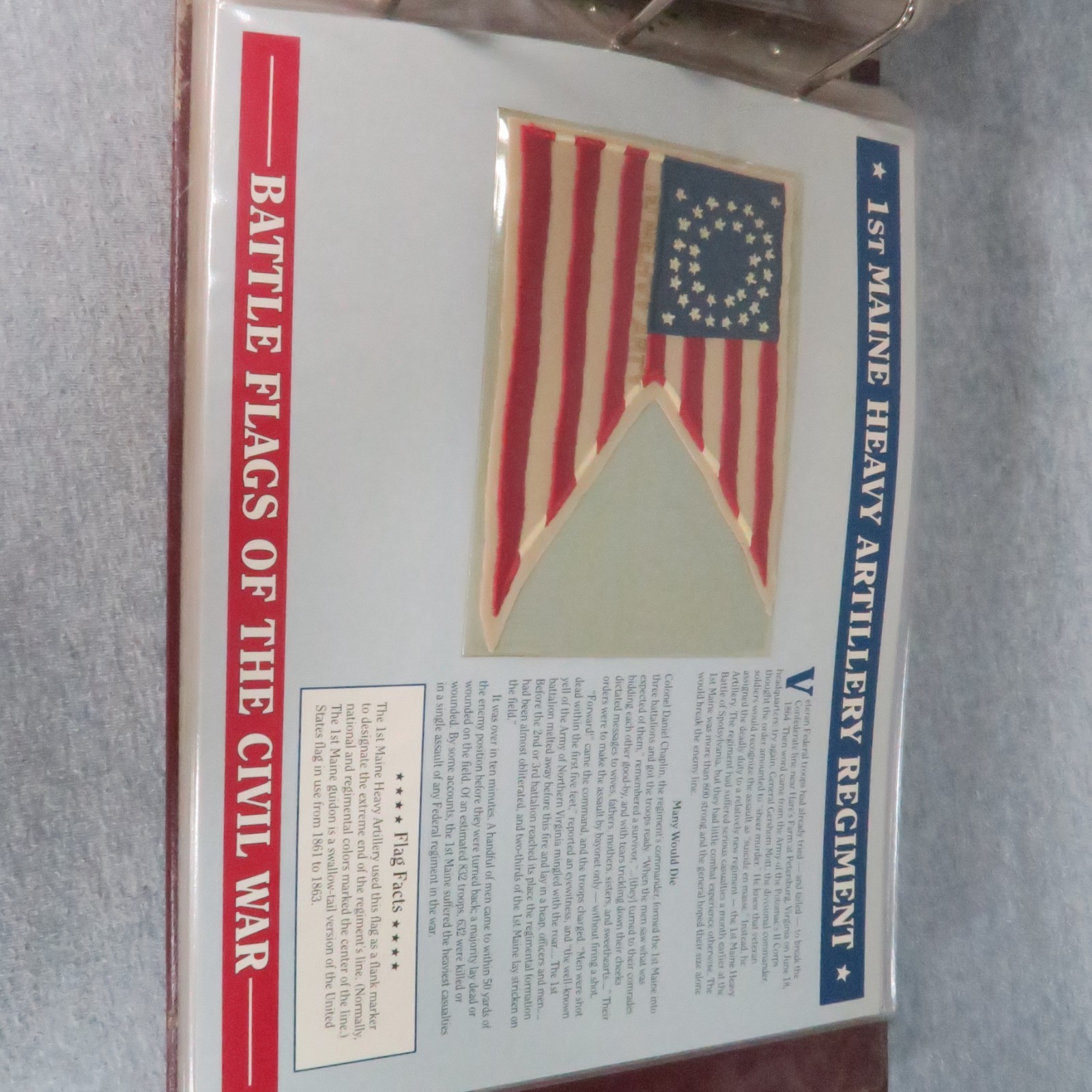 Willabee & Ward Battle Flags of the Civil War Patches in Collection Album