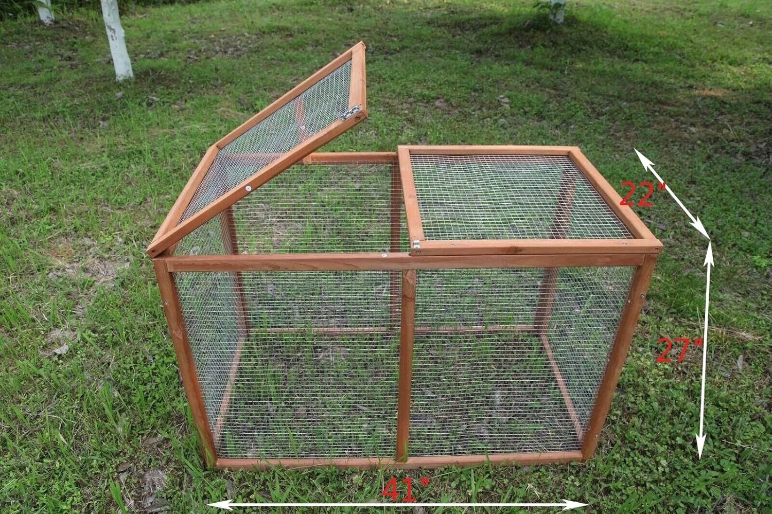 Wooden Chicken Coop Hen House Poultry Cage Pet Hutch Chicken Run Nesting Box