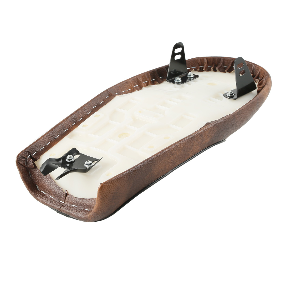 Motorcycle Cafe Racer Seat Flat & Hump Saddle Fit For Honda CB Suzuki GS Yamaha