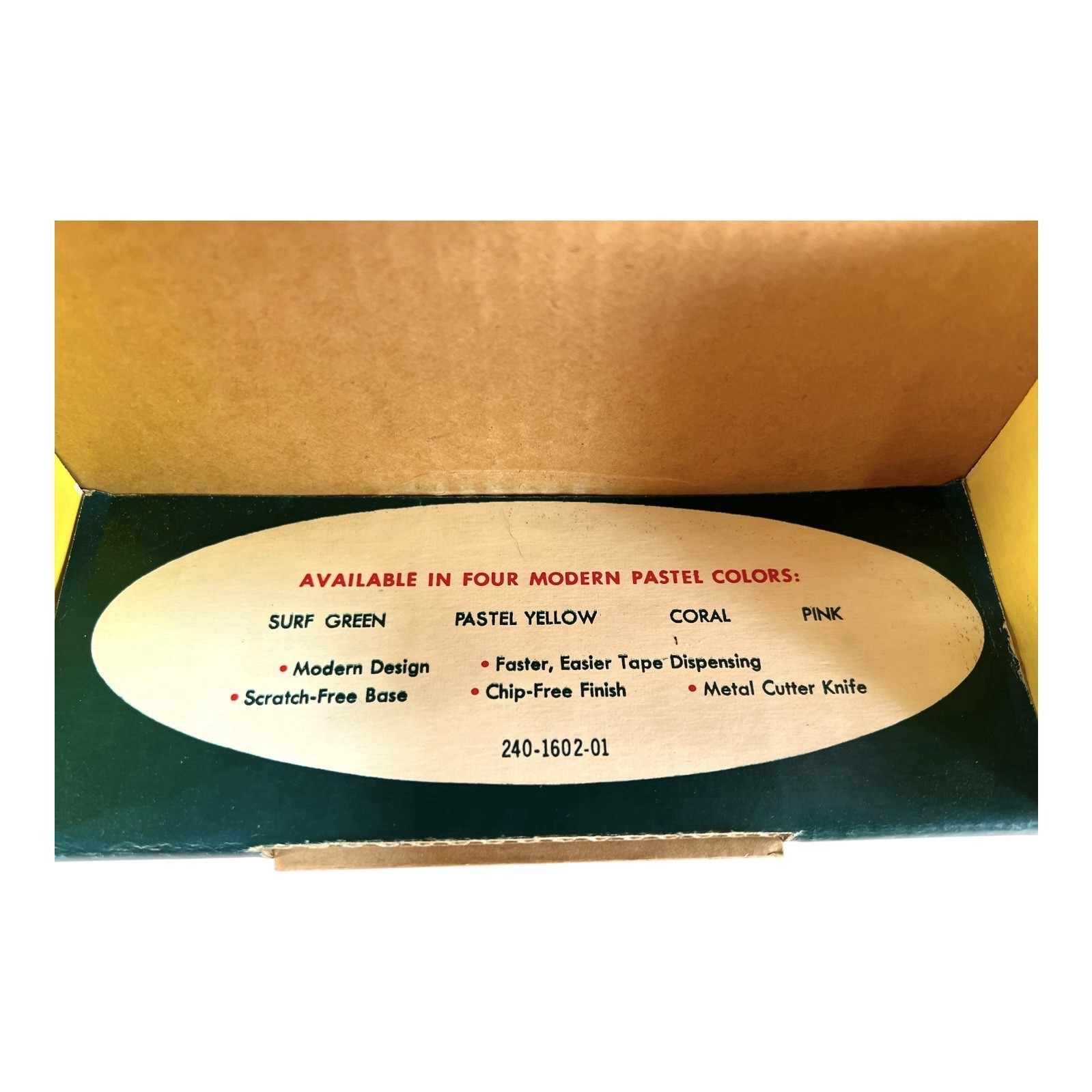 VTG Late 1950s-Early 1960s Scotch Brand 3M Surf Green Tape Dispenser C-5 NIB