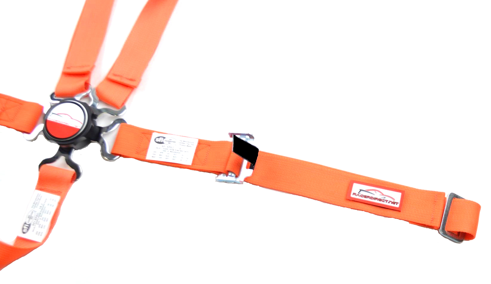 ORANGE JUNIOR DRAGSTER RACE HARNESS SFI 16.1 ALL WRAP CAM LOCK SEAT BELT
