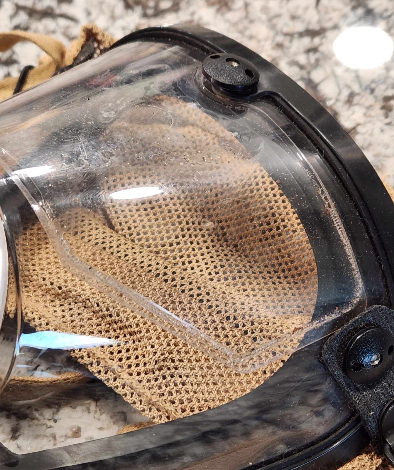 Scott O-Vista Facepiece 803921-02 USED GOOD condition SZ Large SCBA