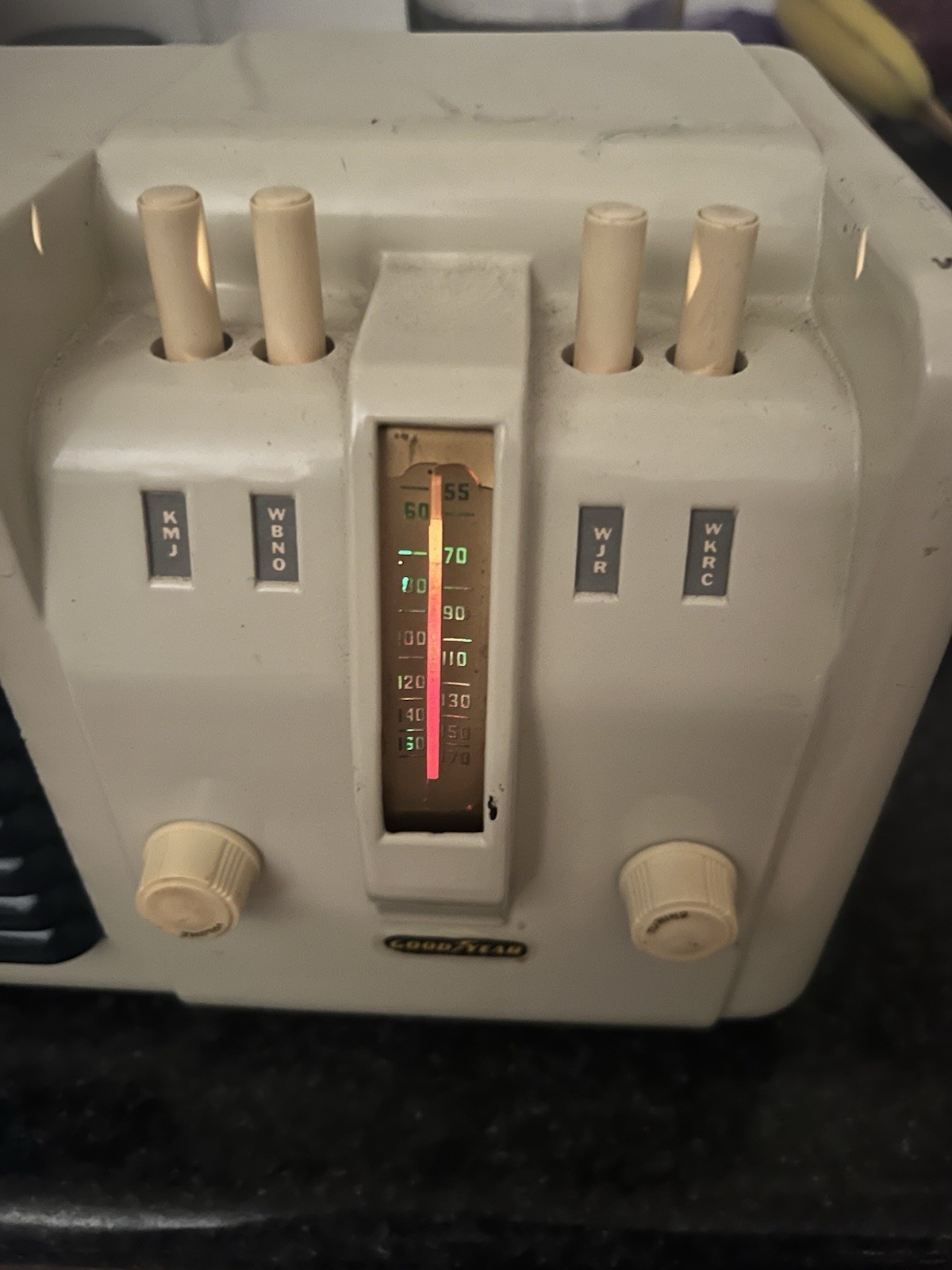 Goodyear Vintage Bakelite AM Tube Radio Late 30’s