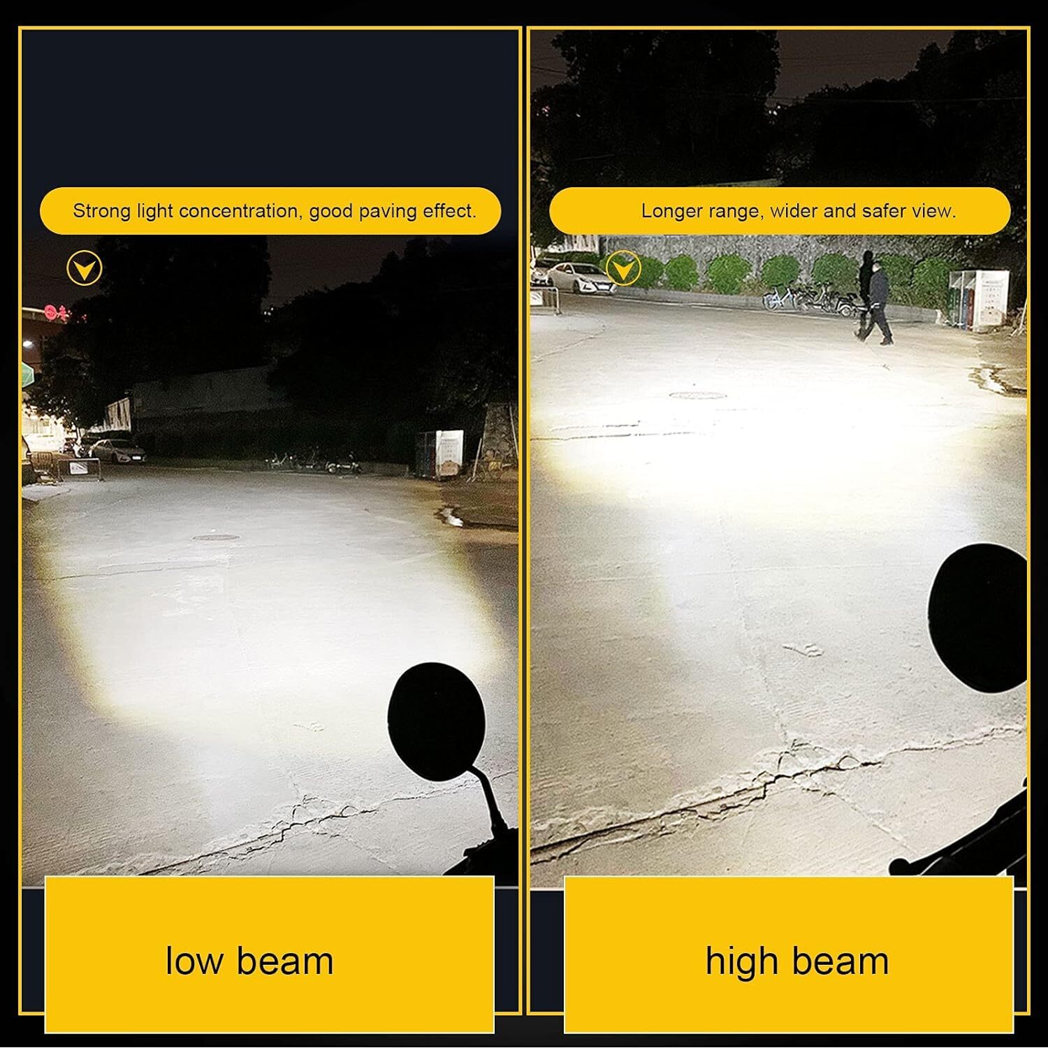 2pc LED Headlight Parking Light Bulbs For Kawasaki Z125 Pro Z series 2017-2021