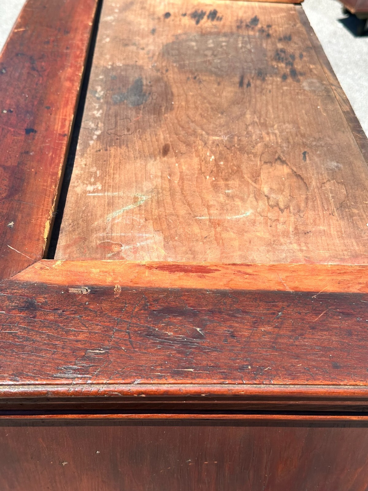 Antique chippendale chest dresser farmhouse country 18th country