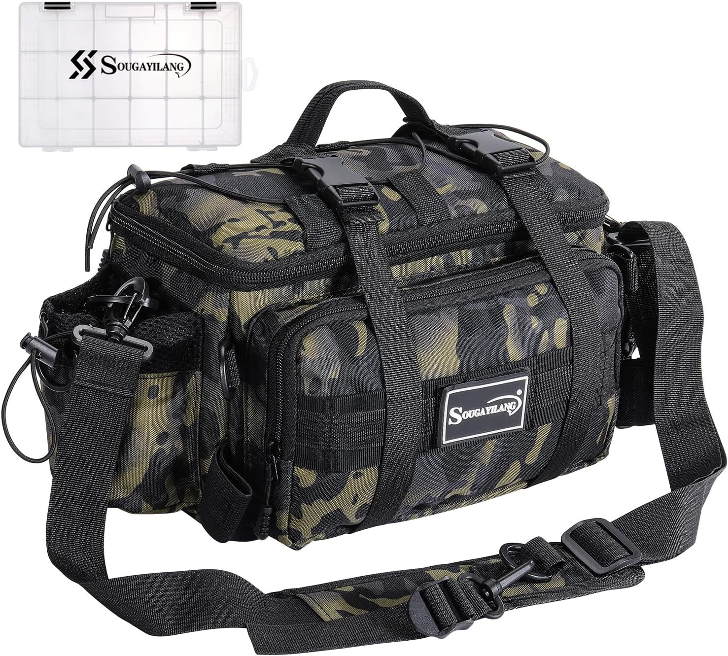 Fishing Tackle Bag with 3600 Piece Fishing Tackle Tray Fishing Tackle Organizer