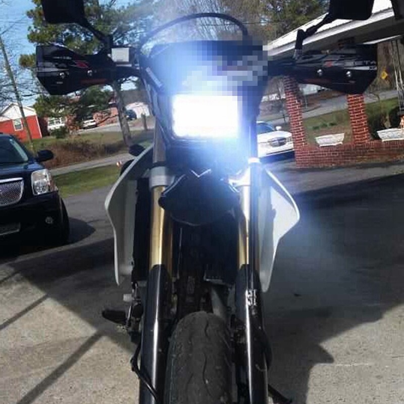 4X6" Motorcycle LED Headlight Lamp Hi/Low for Honda XR250 XR250L XR650L XR650R