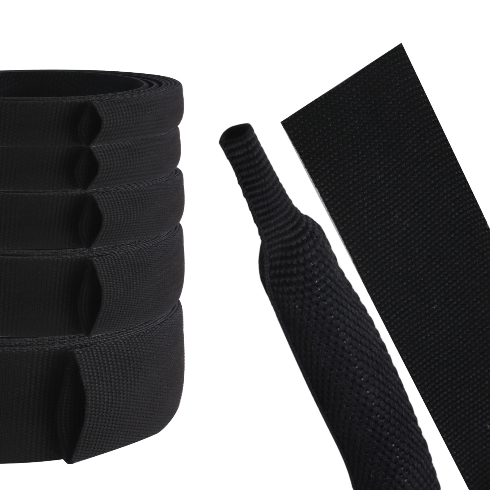 2:1 Braided Heat Shrinkable Sleeving Fabric Cable Wire Harness Abrasion Protect