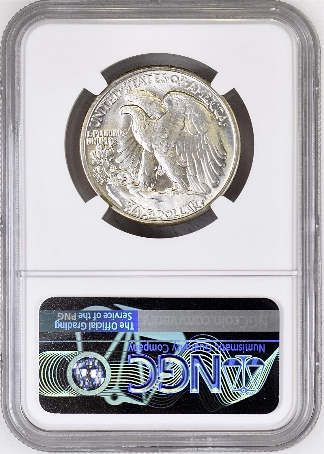 1945 WALKING LIBERTY HALF DOLLAR NGC MS65