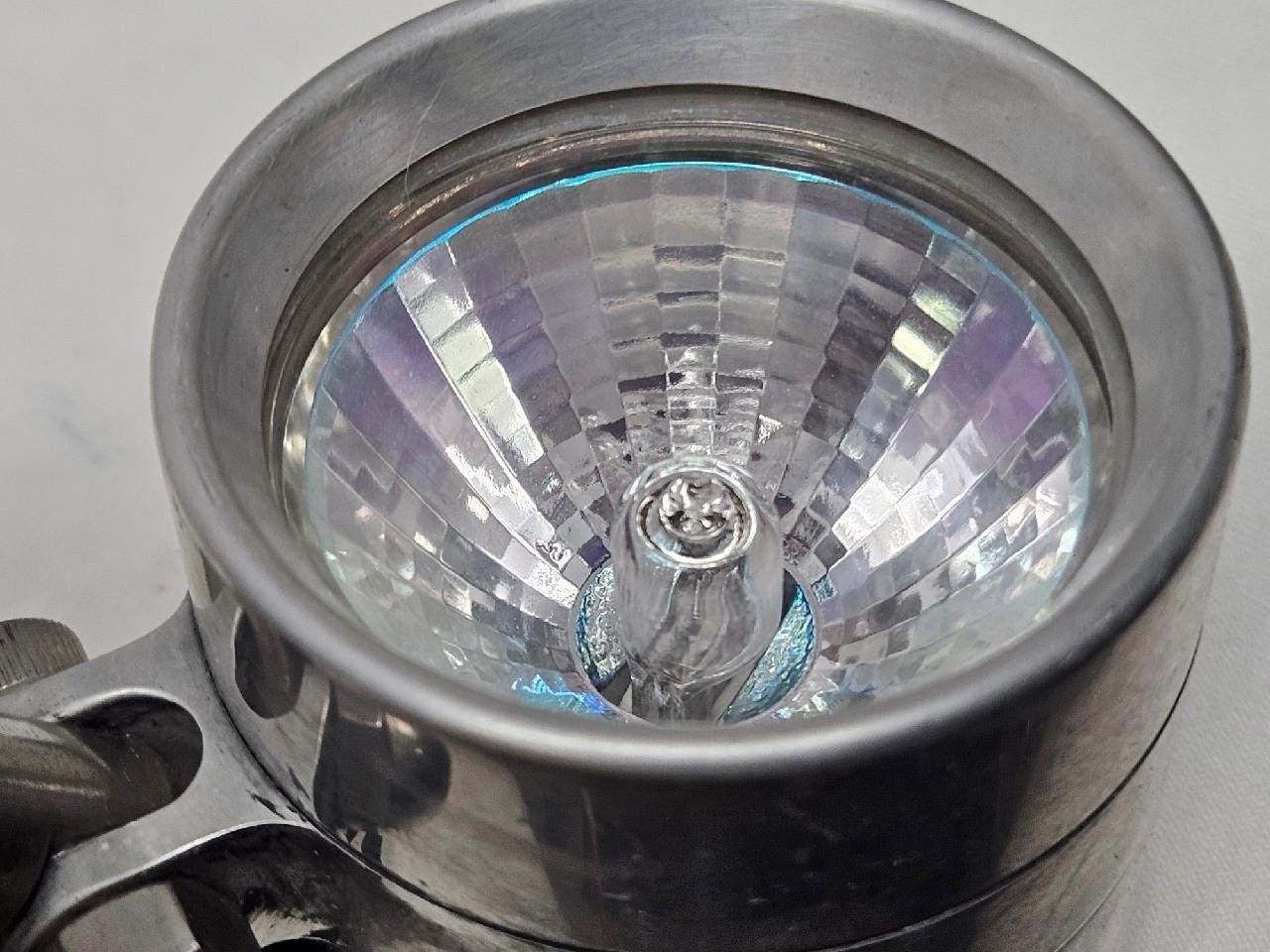 Vintage Pair Motorcycle Bullet Halogen Driving Lights 12V