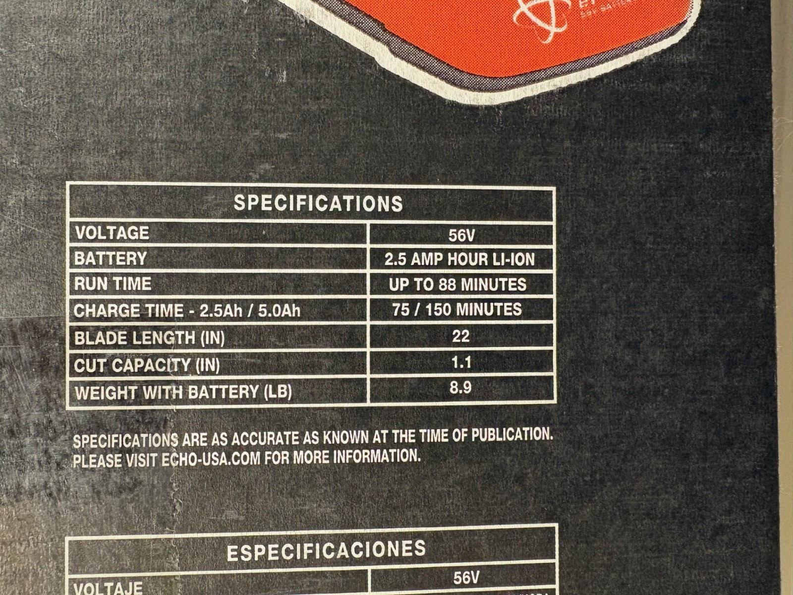 NEW ECHO eFORCE DHC-2300 56V BATTERY POWERED 22" Hedge Trimmer BARE TOOL ONLY