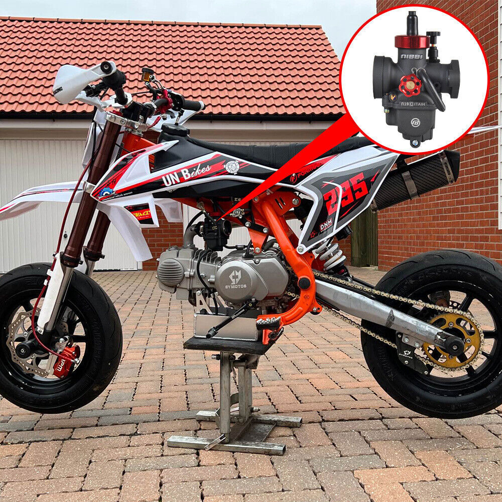 NIBBI PE 19mm Carburetor For DS80 CRF125F KLX110 SR125 DR100 BULL PREDATOR 125