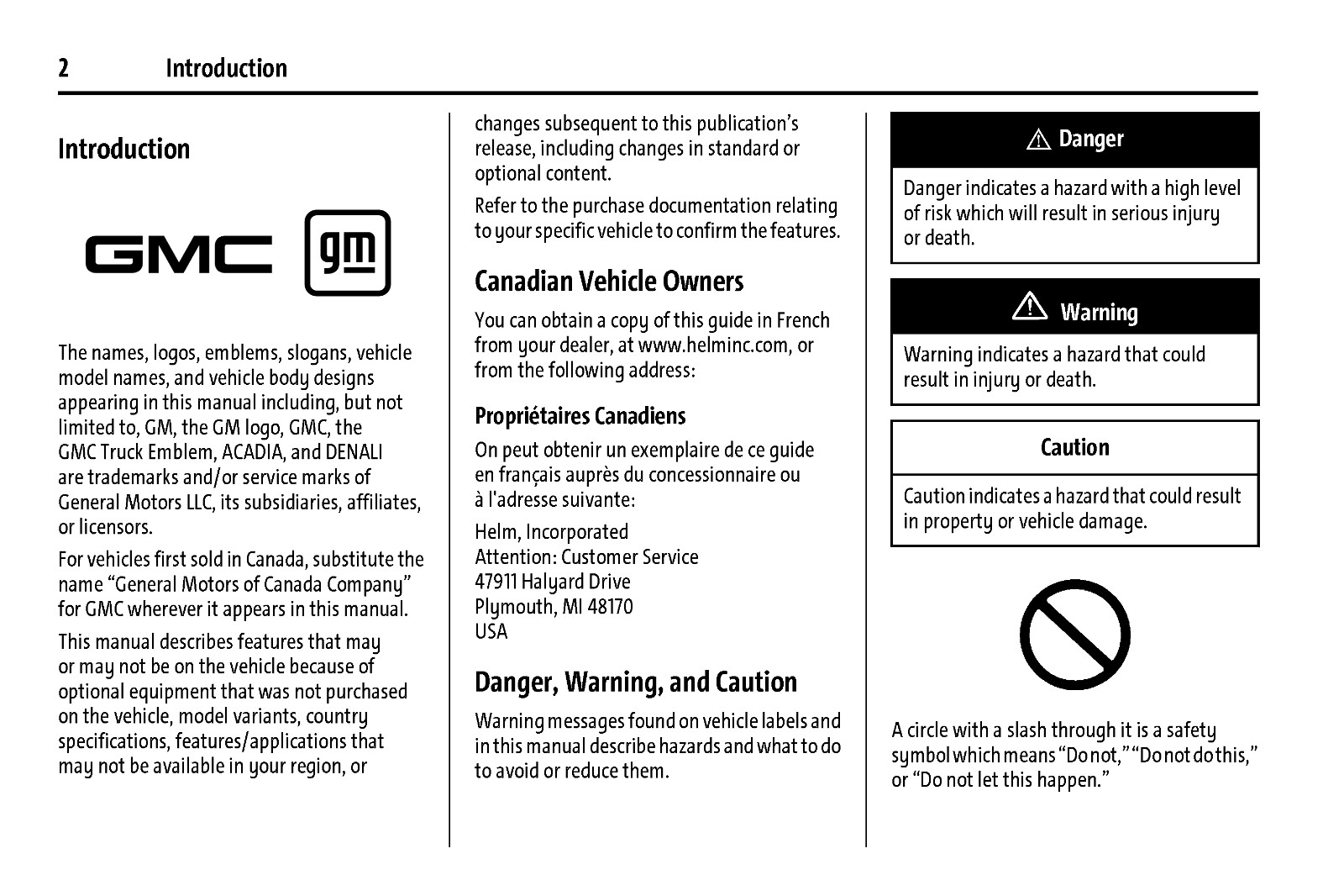 2026 GMC Acadia/Denali Owners Manual User Guide Reference Book