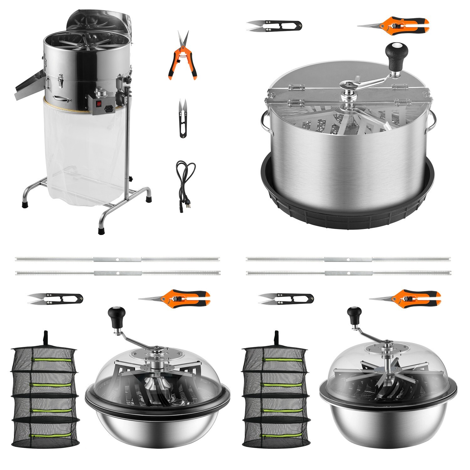 Bud Leaf Trimmer Stainless Steel Manual / Electric Bud Trimmer Machine