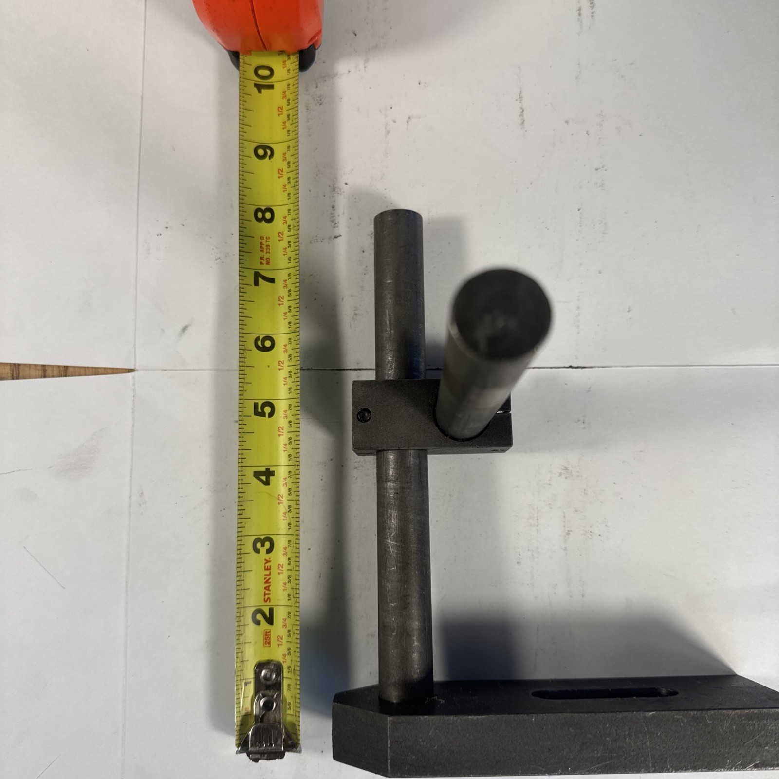 Adjustable Mill Stop with Slotted Clamp 8” Height -Hardened Steel -Heavy Duty